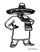 Central American Man with Hat