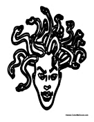 Medusa Head with Snakes