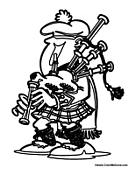 Cartoon Scottish Man