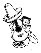 Mexican Man with Guitar