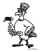 Cartoon American Eagle USA