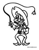 Cowboy with Whip