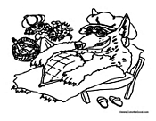 Little Red Riding Hood and Wolf