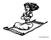 Flying Carpet with Genie