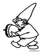 Gnome with Acorn
