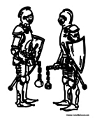 Two Knights at Battle
