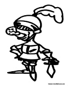 Knight Resting on Sword