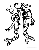 Boy and Girl Mermaids