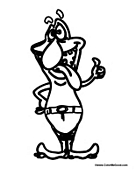 Alien Monster Thumbs Up