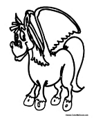 Cartoon Pegasus