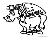 Cartoon Baby Pegasus