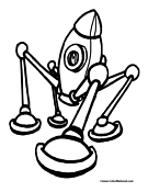 Robot Coloring Page 1