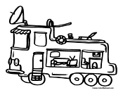 Robot Coloring Page 2