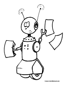 Robot Coloring Page 15