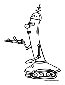 Robot Coloring Page 19