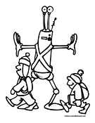 Robot Crossing Guard Coloring