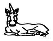 Unicorn Resting