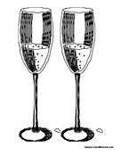 Two Champagne Glasses