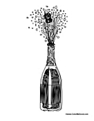 Champagne Bottle Exploding