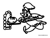 Baker Baking Bread