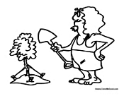 Man Planting a Small Tree