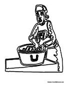 African Slave Washing