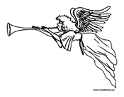 Angel Coloring Page 1
