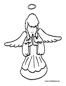 Angel Coloring Page 2