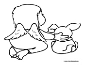 Angel Coloring Page 3