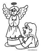 Angel Coloring Page 9