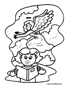 Angel Coloring Page 12