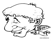 Cartoon Angel Coloring Page 2