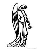 Tall Angel with Horn