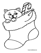 Candy Cane Coloring Page 4