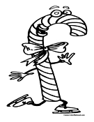 Candy Cane Coloring Page 5