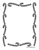 Candy Cane Coloring Page 14