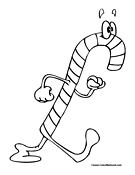 Candy Cane Coloring Page 15