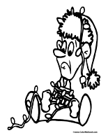 Christmas Lights Coloring Page