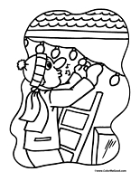 Christmas Lights Coloring Page
