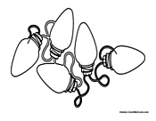 Five Christmas Bulbs