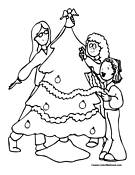 Decorating Christmas Tree