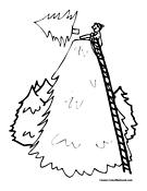Chopping Christmas Tree