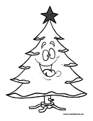 Cartoon Christmas Tree