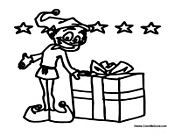 Elf with Present