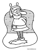 Elf Coloring Page 3