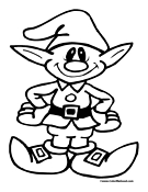 Elf Coloring Page 8