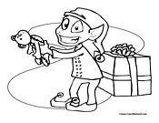 Elf Coloring Page 13