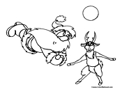 Reindeer Coloring Page 1