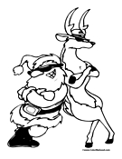 Reindeer Coloring Page 3