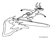 Reindeer Coloring Page 4